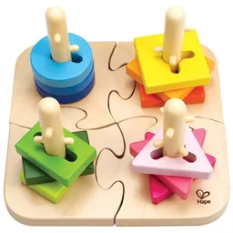 Puzzle Hape Creative (E0411) Numărul de piese: 16, Vârsta recomandată: 1.5+