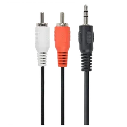 Cablu audio Cablexpert CCA-458/0.2 3.5 mm / RCA Black