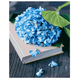 Pictură pe numere Strateg Hortensie albastră GS1393