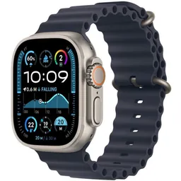 Apple Watch Ultra 2 GPS + Cellular 49mm Black Titanium Case w. Navy Ocean Band (MYTC3+MYPA3)