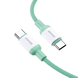 Cablu Jokade JA014 Type-C to Type-C, 1m, Green