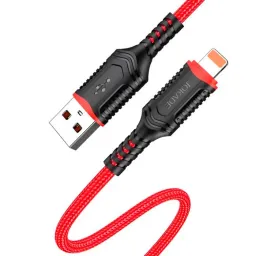 Cablu Jokade JA019 Type-A to Lightning, 1m, Red