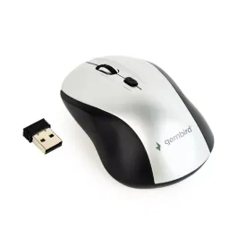 Wireless Mouse Gembird MUSW-4B-02-BS, Black-Silver