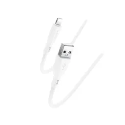 Cablu Yesido Liquid Silicone Type-A to Lightning, 1m, White