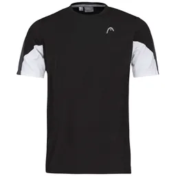 Tricou bărbătesc HEAD MEN CLUB TECH L Alb-negru