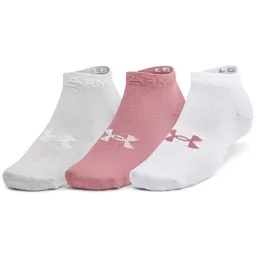 Sosete  Under Armour UA ESSENTIAL LOW CUT 3PK/1365745-697/Alb-roz