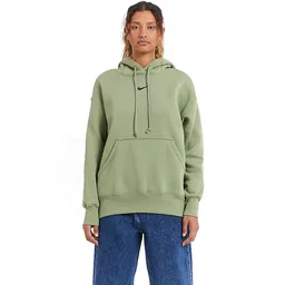 Hanorac Nike W NSW STYLE FLC PO HOODIE OS M Verde Femei