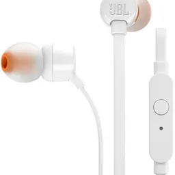 JBL Earphones 3.5mm with Mic Tune 110, White