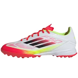 Ghete pentu fotbal Adidas F50 LEAGUE TF pt Barbati / 39.5 / Alb