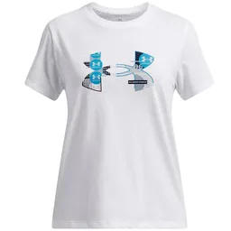 Tricou Under Armour UA Big Logo UA Fill SS / Femei / M / Alb