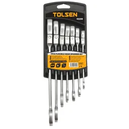 Tolsen Set de 7 chei combinate flexibile