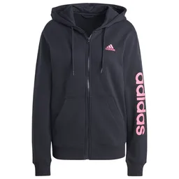 Hanorac Adidas W LIN FT FZ HD S Negru Femei