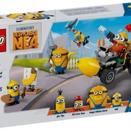 Constructor Lego Despicable Me 4 Minions and Banana Car 75580 de la 6+ ani