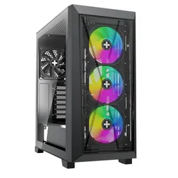 Carcasa XILENCE Xilent X | XG151 / w/oPSU / with Tempered Glass Side Panel / 3x ARGB 120mm + 1x120mm / ATX / Black