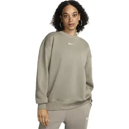 Jacheta Nike W NSW STYLE FLC CREW OOS L Gri Femei