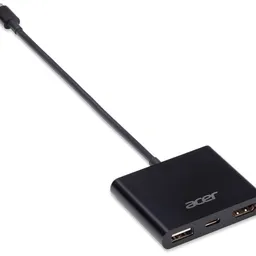 ACER 3 IN 1 USB-C GEN1 TO PD, HDMI, USB(A) DONGLE, BLACK (BULK PACK)
