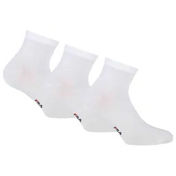 Sosete Unisex Fila UW QUARTER SOCKS MERCERIZED 3 PACK 35-38 Alb