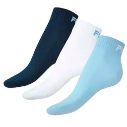 Sosete Unisex Fila QUARTER UNISEX 3 PAIRS PER PACK 43-46 Negru-alb-albastru