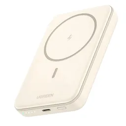 Acumulator extern Ugreen 10 10000mAh 20W  Mini Magnetic Wireless Qi Beige