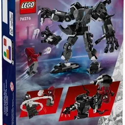 Lego Marvel Venom Mech Armor vs. Miles Morales