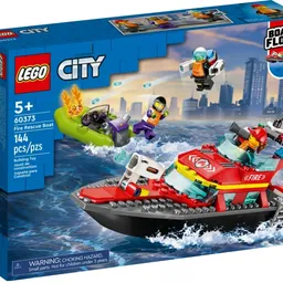 Constructor Lego City Fire Rescue Boat 60373 de la 5+ ani