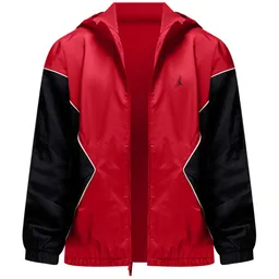 Hanorac pt bărbați Nike M J DRAFT JKT XXL Negru-rosu