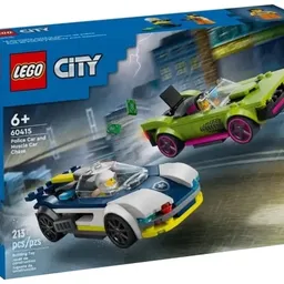 Lego City Police Car and Muscle Car Chase