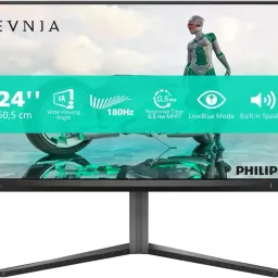 Monitor 23.8 PHILIPS Evnia 24M2N3200A Black Gaming, IPS, 1920x1080, 180Hz, 0.5msMPRT, 300cd, MegaDCR, HDMI+DP,  Speakers, Pivot, 24M2N3200A/00