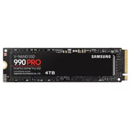 Ssd samsung ssd 990 pro 4tb pcie 4.0 (nvme) r7450/w6900 mb/s w/ heatsink (black box) mz-v9p4t0bw