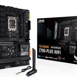 ASUS TUF GAMING Z790-PLUS WIFI, Socket 1700, 17Phases, Intel® Z790 (13/12th Gen CPU), CPU graphics, HDMI, DP, Dual 4xDDR5-7200, 2xPCIe x16 5.0, 4xSATA3, RAID, 4xM.2 4.0, 2xPCIe x1, 1xPCIe x4, Realtek S1220A, 2.5GbE LAN, WiFi6E/BT, 1xUSB-C 3.2Gen2x2, 4xUSB 3.2Gen2(A+C), 6xUSB3.2, Aura Sync RGB, ATX